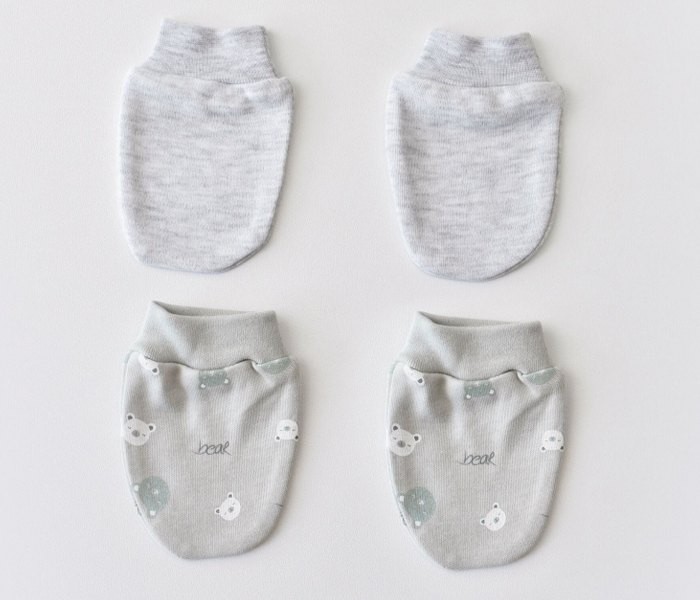 Rukavice za bebu BiOrganic 2 kom meda zagrljaj braon