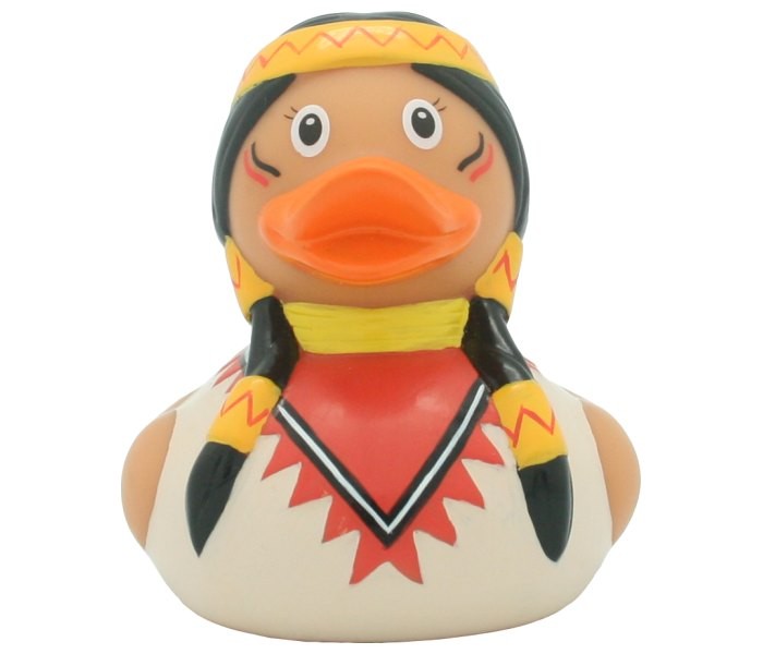 Lilalu Gumena igračka Lilalu patka za kupanje Native American Female