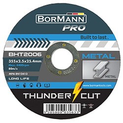 Bormann Rezna Ploca Za Metal 355X2.5Mm Thunder-Cut Bht2006