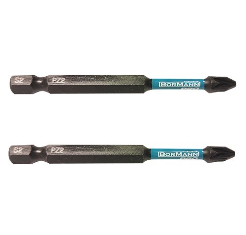 Bormann Bit Nastavci Udarni S2 Pz2 Krstasti 1/4" 75Mm 2Kom Bht3650