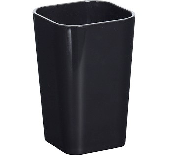 Bathroom Collection Čaša Za Kupatilo Crna Sa Bambus Rubom 115Cm