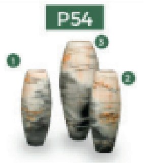 Baufixit Saksija Fiberstone Ručno Oslikana W30Xh92Cm28Kg P54-3-30-92