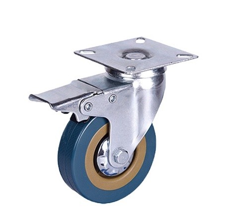 Bormann Točak Pvc Fi 100Mm,Nosivost 75Kg,Rotir. Sa Kočnicom Bht9029