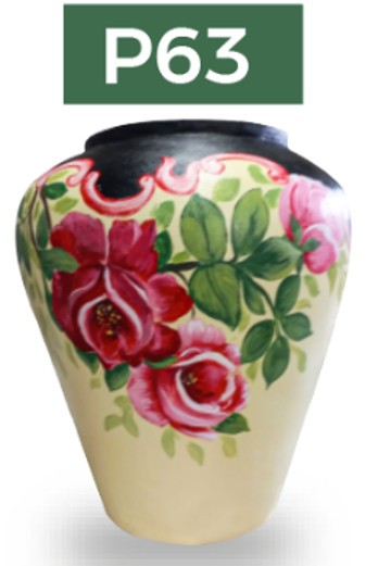 Baufixit Saksija Fiberstone Ručno Oslikana W30Xh60Cm12Kg P63-30-60