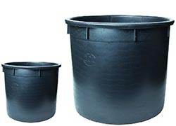 Nuova Pasquini E Bini Saksija plastična 110/100x68cm crna 450Lit R 110