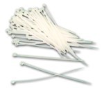 MAURER Vezice plastične bijele 3.5x140mm100/1