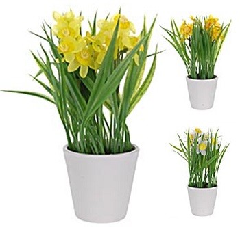 Progarden Vještačka Biljka Narcis 22Cm U Saksiji 17Cm