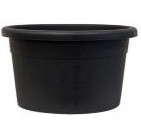 Saksija Plastična 57/50X36M Crna 60Lit Etna