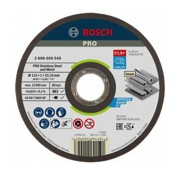 Bosch Pribor Rezna Ploča Za Inox 115X1Mm Expert Ravna As60T