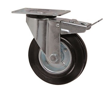 Maurer Točak Gumeni Okretni Sa Kočnicom 100Mm