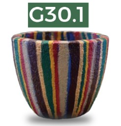 Baufixit Saksija Fiberstone Ručno Oslikana W42Xh35Cm8Kg G30.1-42-35