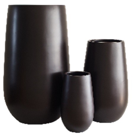 Chi-Na Arts Saksija Fiberglas L54Xw54Xh91Cm Matte Coffee