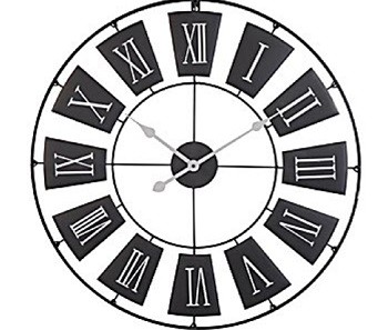 Koopman Zidni sat Fi70cm,metalni crni