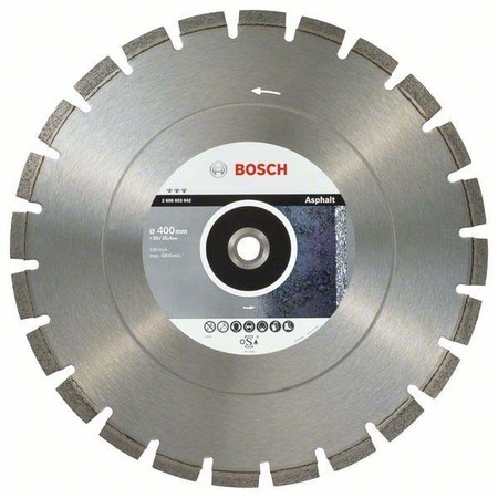 BOSCH PRIBOR Dijamantska rezna ploča za asfalt 400x25.4x12mm