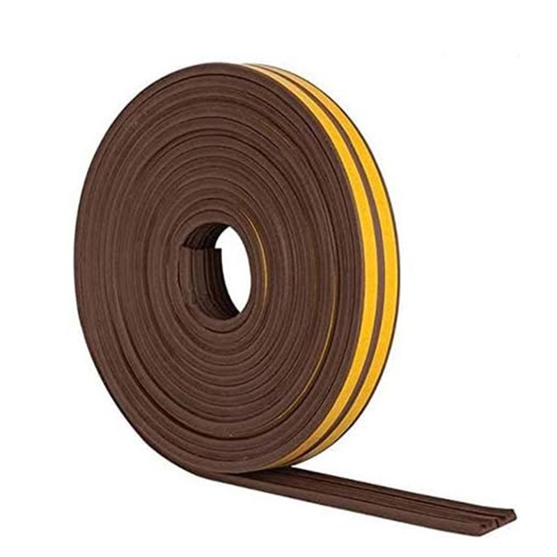 Dihtung za prozore i vrata samoljep E 9x4mm 6m braon BHT8524