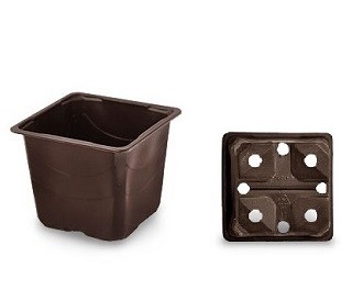 Saksija 7x7x6,5cm dubina 65mm zapremina 0,29lit