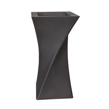 Nuova Pasquini E Bini Žardinjera 40x40cm H80/20cm TRIANGOLO Anthracite