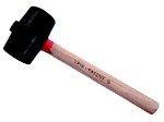 MAURER Čekić gumeni crni sa drvenom drškom 60mm
