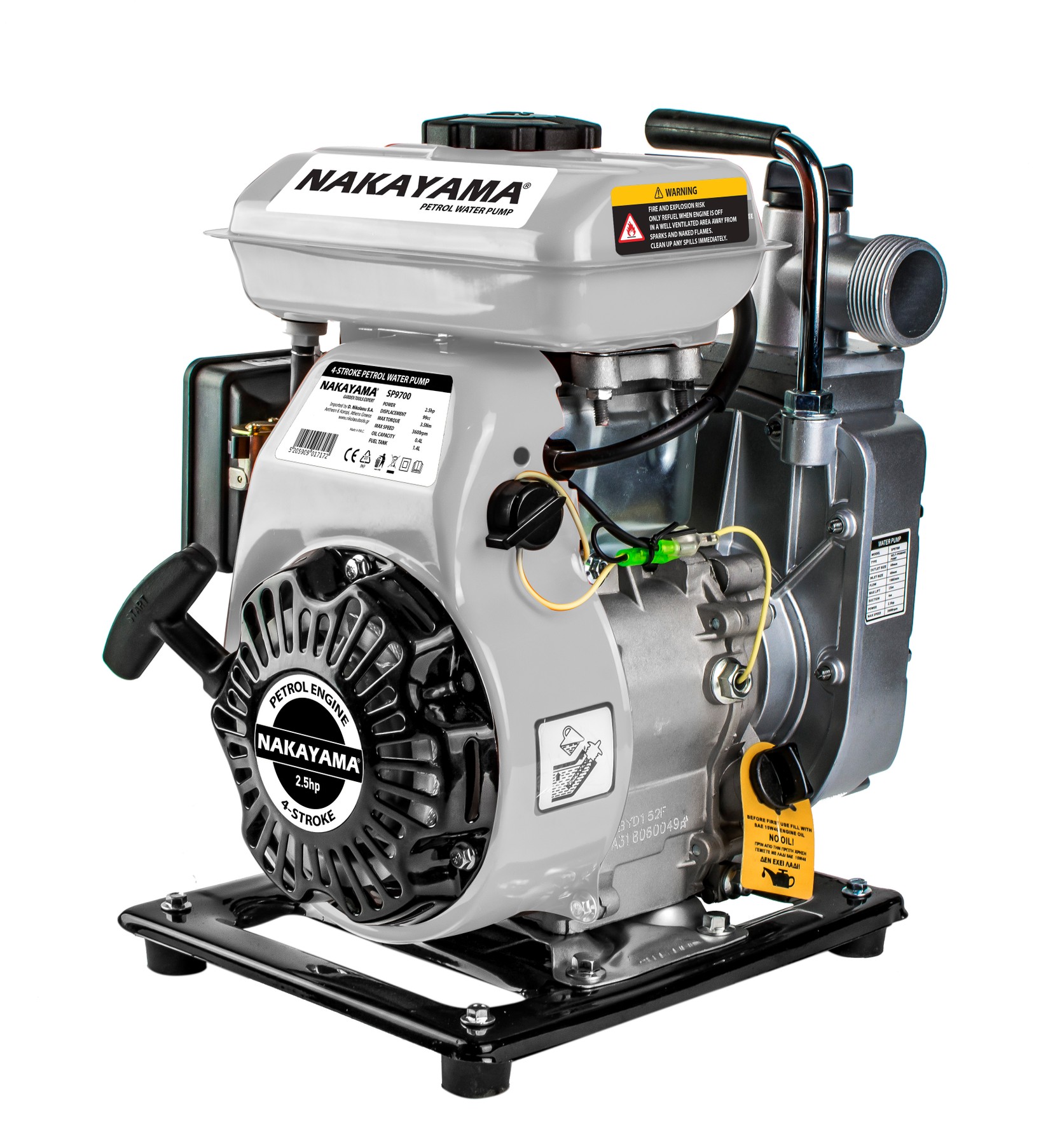 Nakayama Pumpa Motorna Benzin 4T 2,Hp 23M 170L/Min 1,5"X1,5" Sp9800