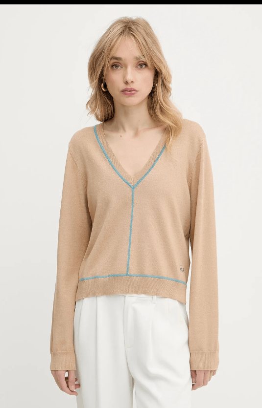 Karl Lagerfeld Ženski Džemper  FW25ŽRA3W180239468, Bež