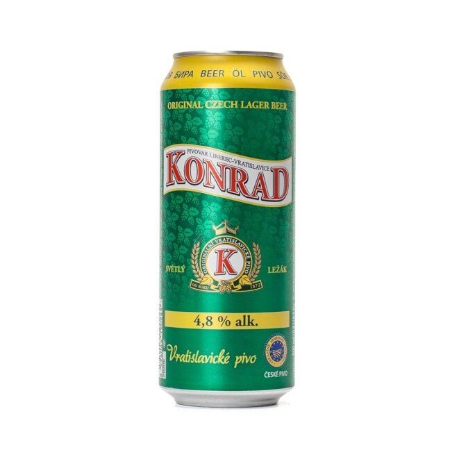 Pivo KONRAD 11° lager 4.8% alc. 500 ml limenka 12 kom.