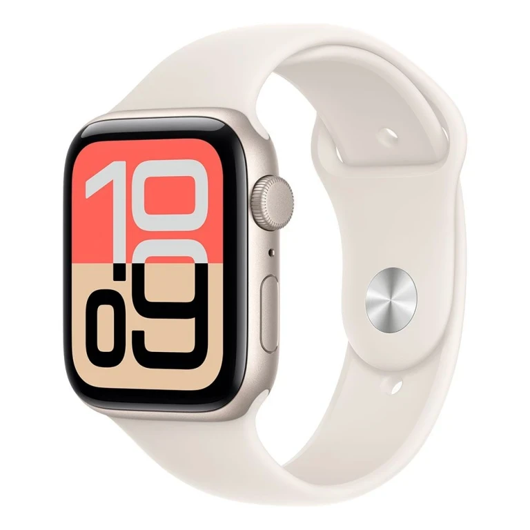 Apple Watch Se (2024) Gps 44Mm Svjetlostarlight Aluminijumsko Kućište, Lake Green Sportska Narukvica Eu Mxew3