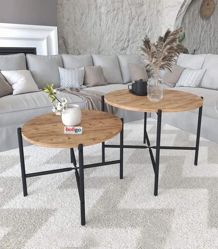 PINE BOFIGO Sto coffe Set 2pcs 22-22-02, Smeđi (braon)