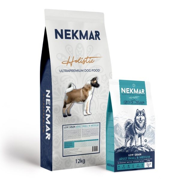 NEKMAR LOW GRAIN Hrana za odrasle srednje i male pse,  12KG