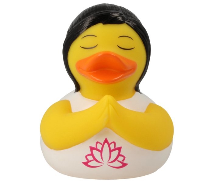 Gumena igračka Lilalu patka za kupanje joga