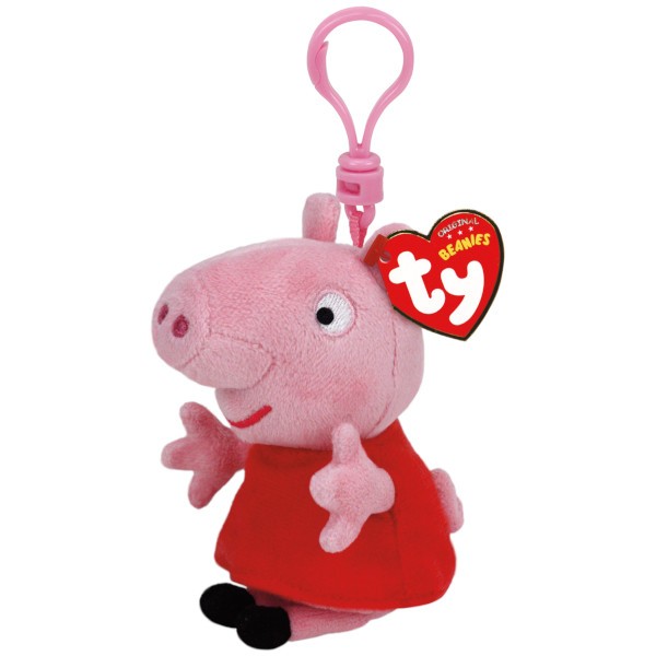 TY PLIŠ Igračka privezak Ty Pliš Pepa prase,clip