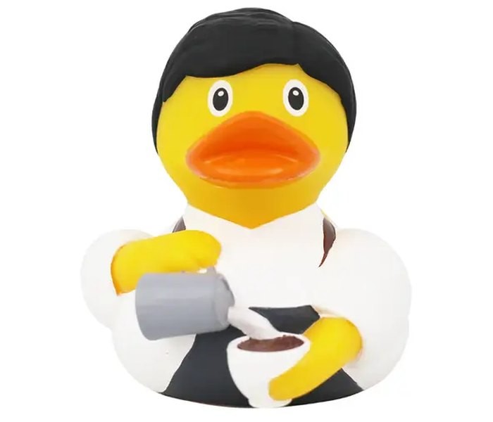 Gumena igračka Lilalu patka za kupanje barista