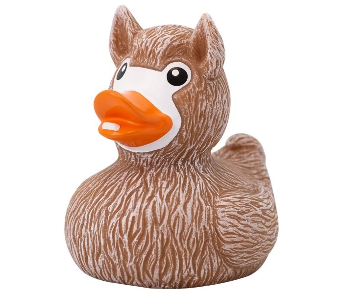 Gumena igračka Lilalu patka za kupanje lane