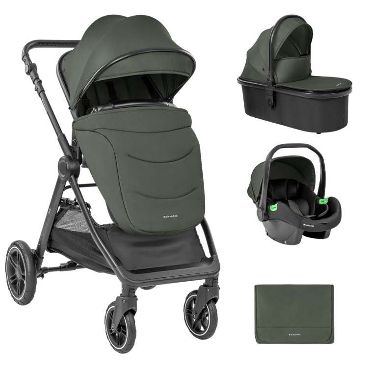 Kikka Boo Kolica Za Bebe Ava 3U1, Zelena