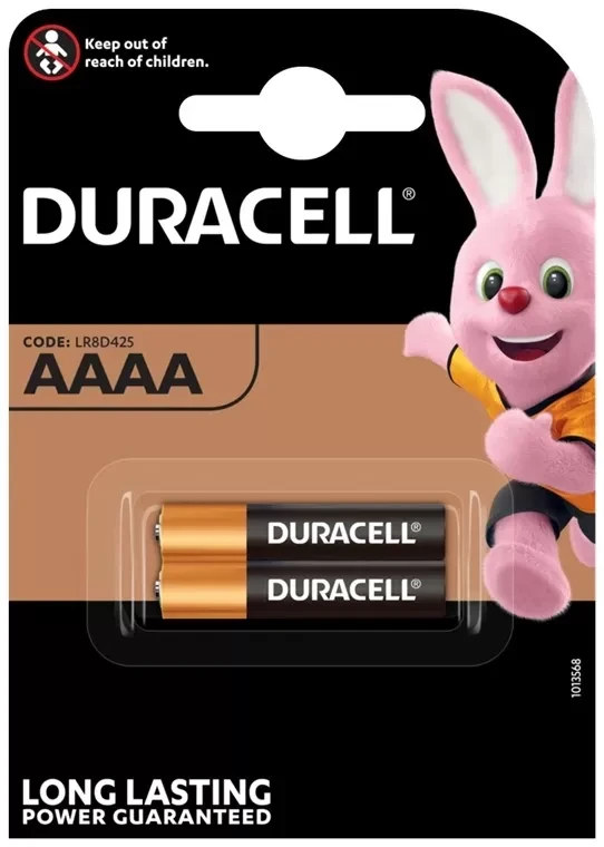 Duracell LR61/AAAA (Mini) (MN250), 2kom pakovanje, Crna