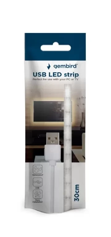Gembird USB LED Traka 30cm, Bijela