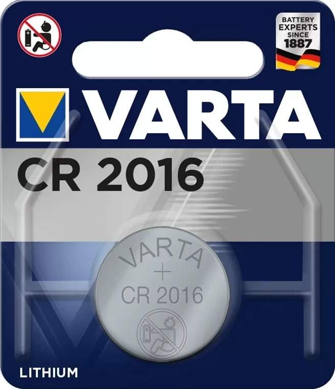Varta CR2016, 3V, Siva