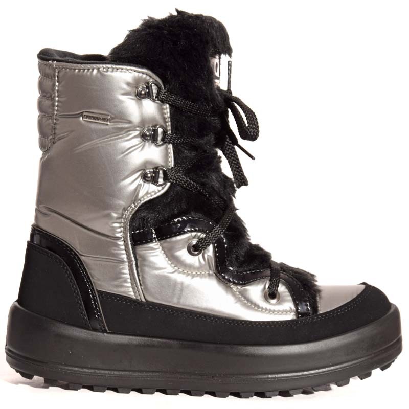 SKANDIA Ženske čizme Baltico castoro, srebrno-crne