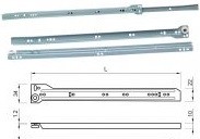 Dabel Klizač Kl5100 Bela 450 Mm