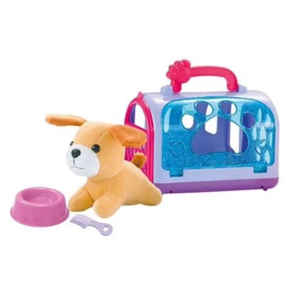 Plišana kućica u lila koferu s dodacima