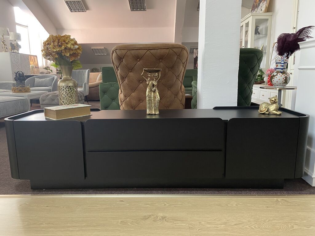 Como Tv Komoda Como 4V 200*H50*50 Crna Mat