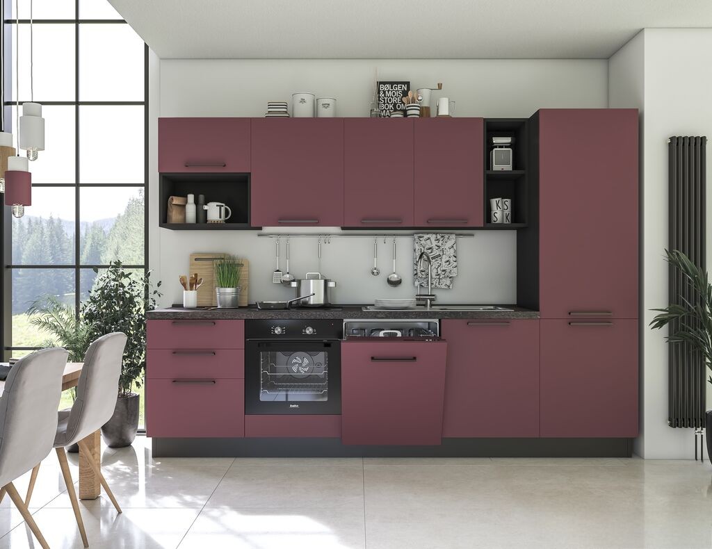 Selene Blok Kuhinja Selene 300 Sa Tehnikom Sx Roso /Crvena/