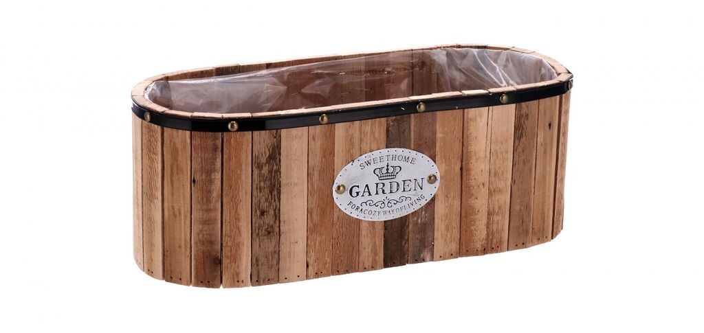 Ovalna Drvena Saksija Julien 40X15Xh15