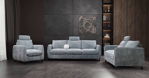 Qubo Garnitura Qubo Tmdf S S15 Sivi Noge Crne