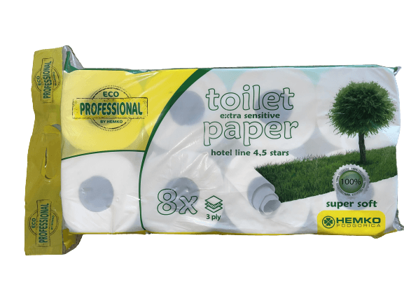 Toalet papir Professional, 8 rolni