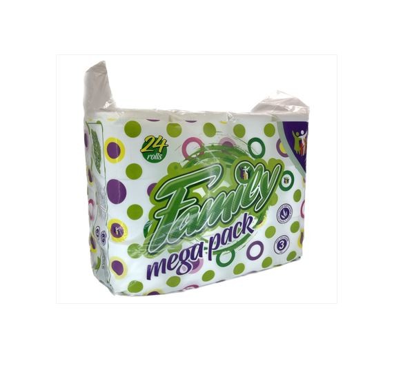 Toalet papir, Mega pakovanje, 24 rolni