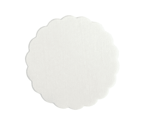 Podmetač za čaše Airlaid, 9 cm, 500/1, Bijeli