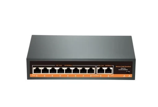 Longse PoE Switch HT82GC 8xPoE porta,2xUplink,Extend mode 250m