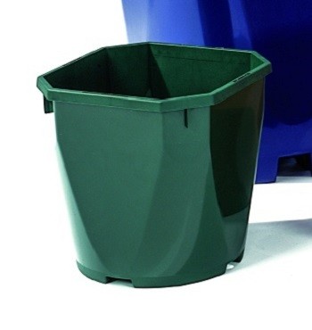 Nuova Pasquini e Bini Saksija plastična 14x14x14cm zelena 2Lit QT14V