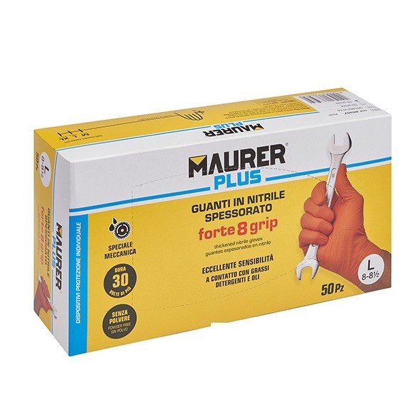 Maurer Rukavice od nitrila EN ISO 374-5:2016 Vel.M 30kom