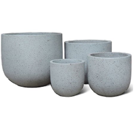 TKPOTTERY Saksija Fibercement L45xW45xH38cm FRENCH GREY 45